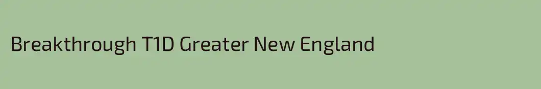 Breakthrough T1D Greater New England
